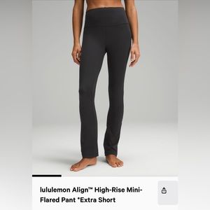 lululemon Align High arise Mini Flared Pant *Extra Short